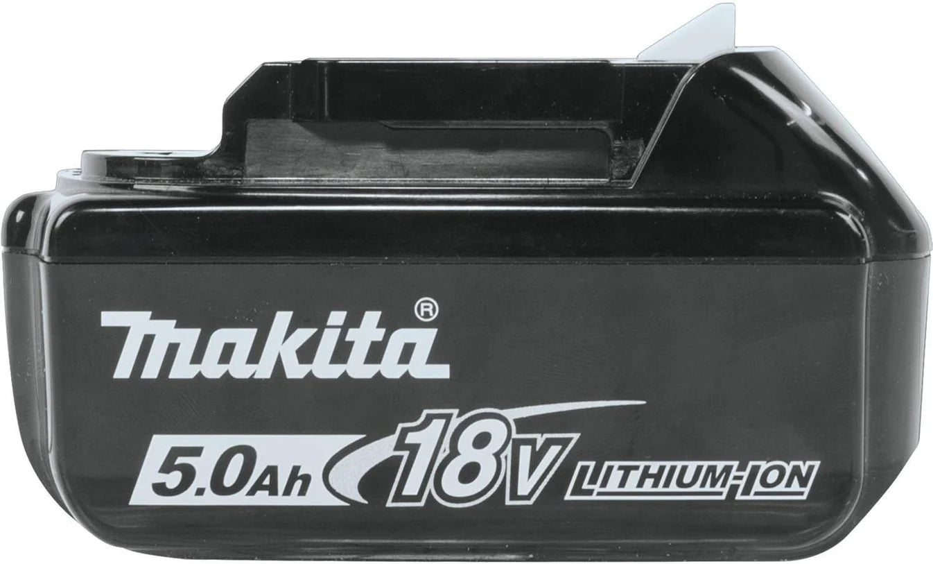 Makita 18V LXT Battery & Charger Kit — 2×5.0Ah BL1850B, DC18RC Charger, Makpac Type 2 Case